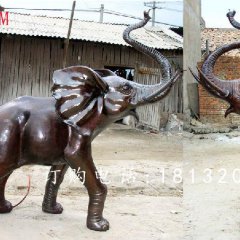 大象銅雕，廣場動物銅雕