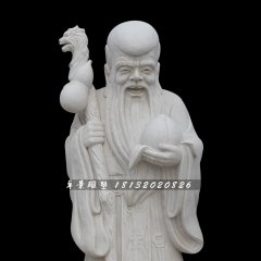 壽星公石雕，漢白玉壽星公雕塑