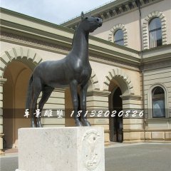 一匹馬銅雕，廣場動物銅雕