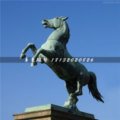 青銅馬雕塑，廣場立馬銅雕