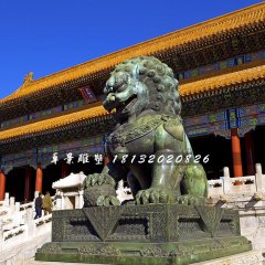 青銅獅雕塑，北京獅雕塑