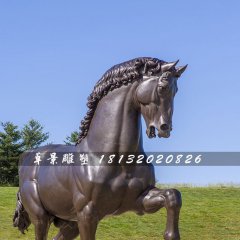 銅雕馬，公園仿真銅馬雕塑