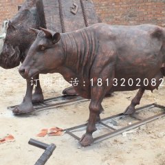 鑄銅奶牛雕塑公園動物銅雕