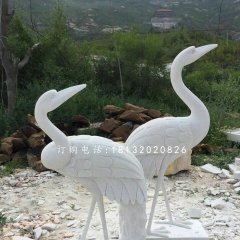 漢白玉仙鶴雕塑