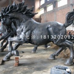 駿馬銅雕 公園動物銅雕