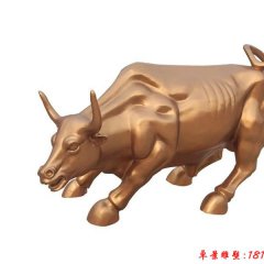 銅牛雕塑，廣場華爾街牛