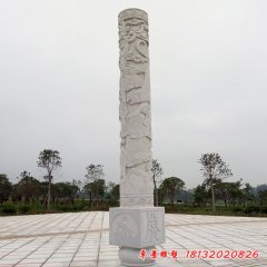 廣場大理石12生肖浮雕文化柱