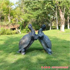 公園動物玻璃鋼仿青銅烏龜雕塑