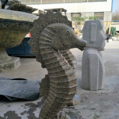公園石雕噴水海馬