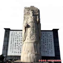 景區大型秦始皇石雕像
